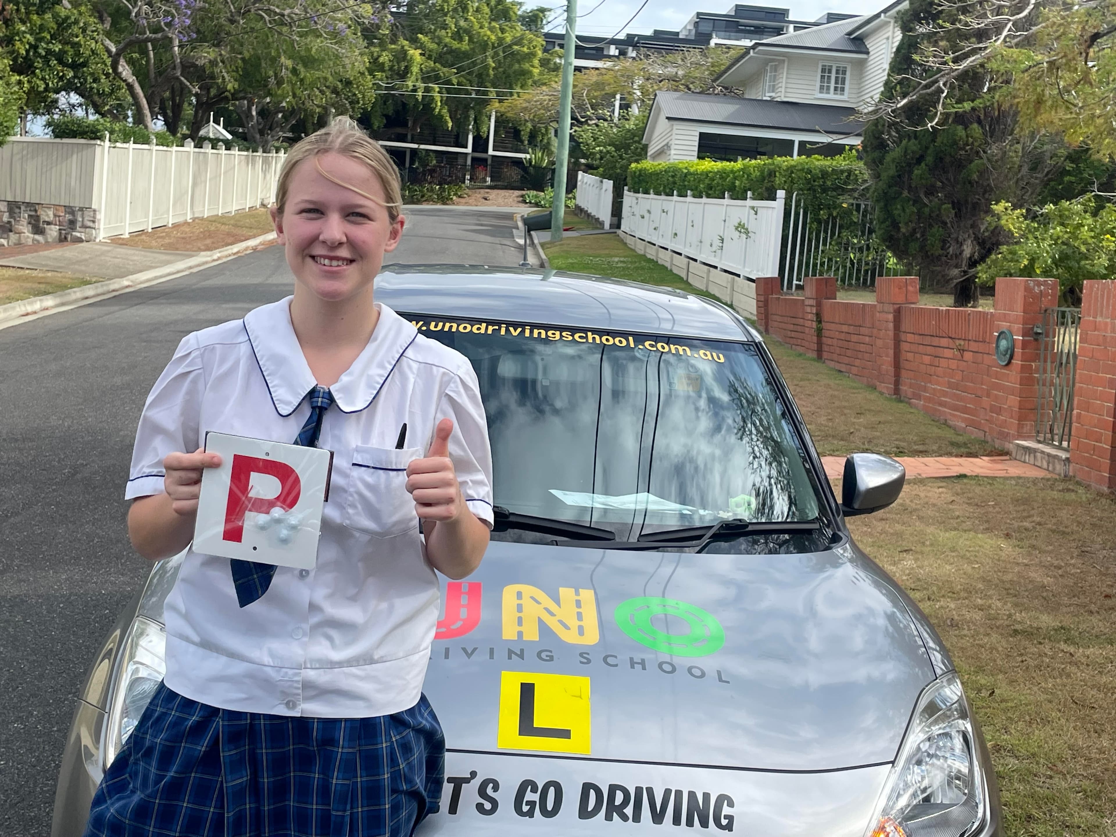 Pass student at UNO Driving School in Riverbend